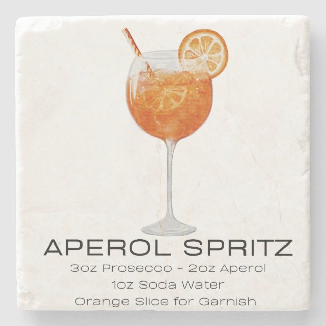 Coaster - Aperol Spritz (Front)