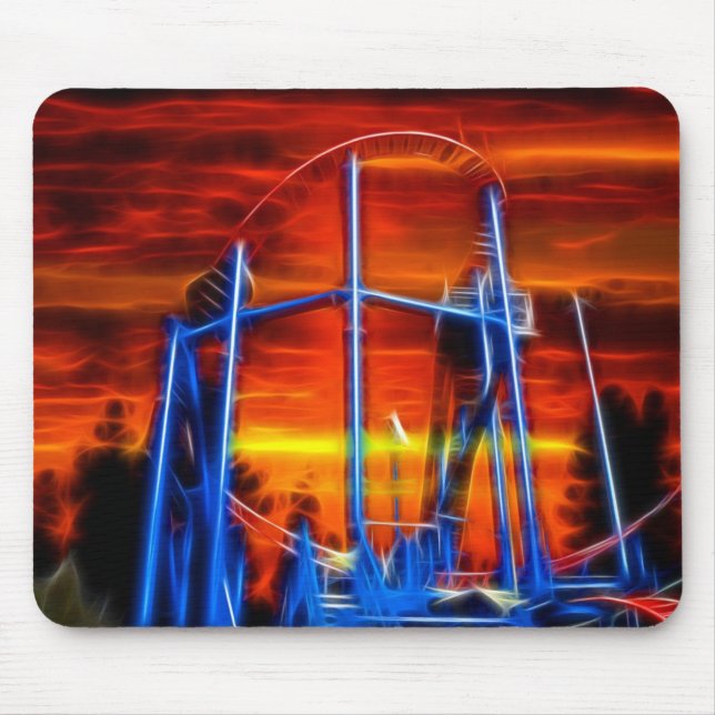 Coaster At Sunset Mouse Pad (Front)