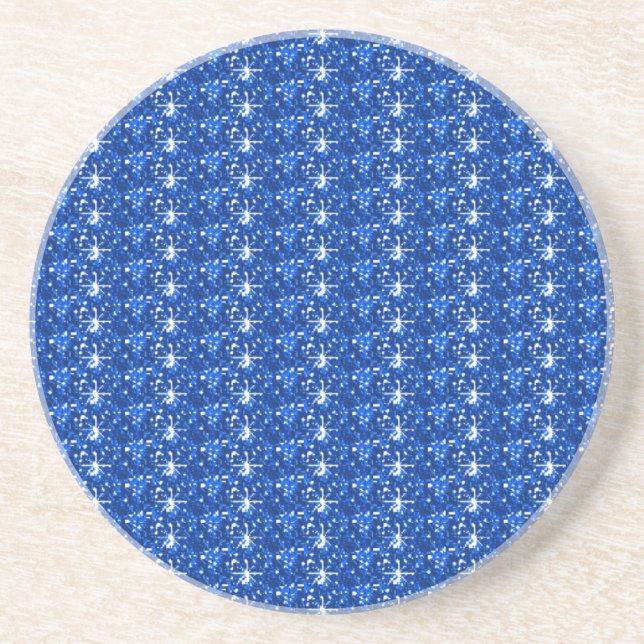 Coaster Blue Glitter (Front)