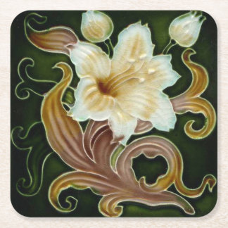 coaster cardboard art nouveau