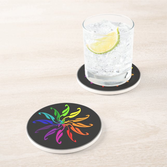 Coaster - Color wheel (black) (Side)