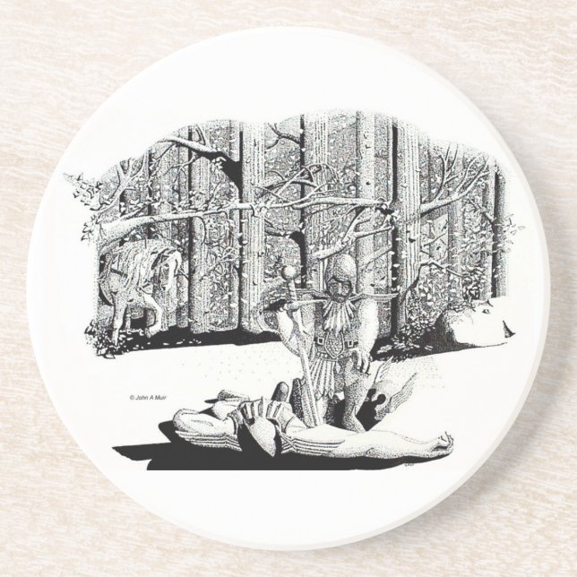 Coaster - Fallen Comrade (black) (Front)