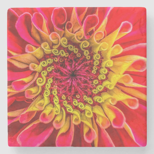 Coaster, floral design stone coaster (Front)