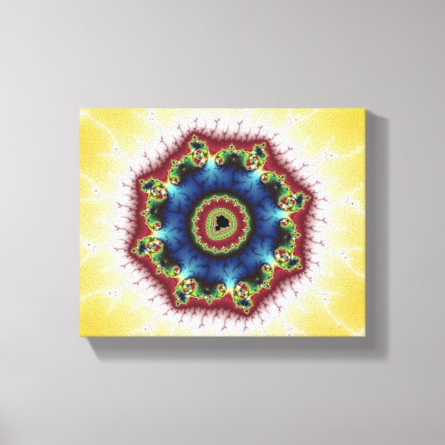 Coaster - Fractal Art Canvas Print (Front)