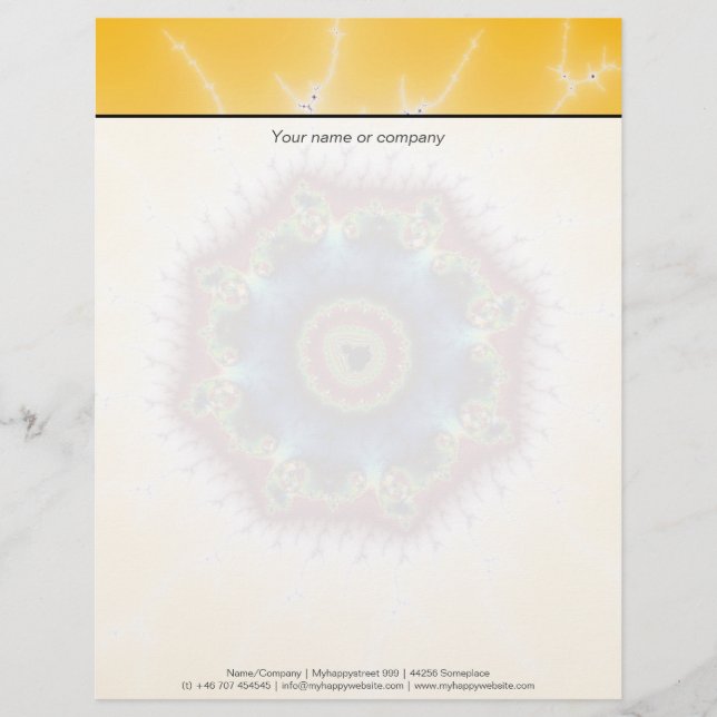 Coaster - Fractal Art Letterhead (Front)