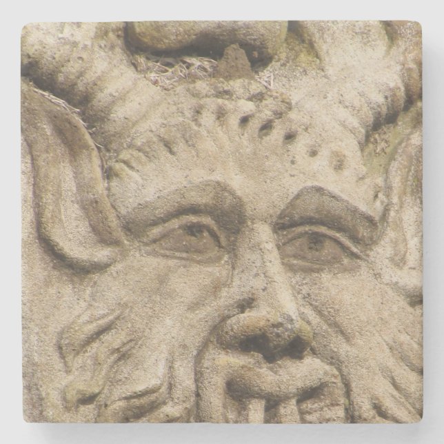 Coaster - Greenman Face Closeup (Front)