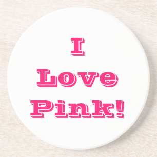 Coaster I Love Pink