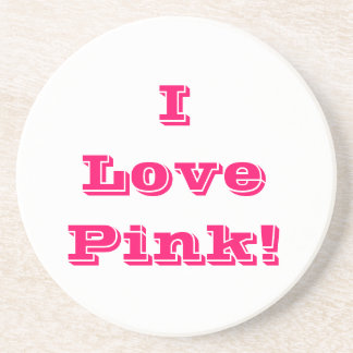 Coaster I Love Pink