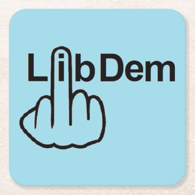 Coaster Lib Dem Flip (Front)