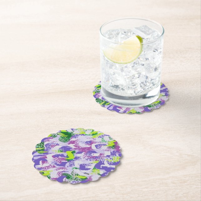 Coaster : Purple Flowers (Insitu)