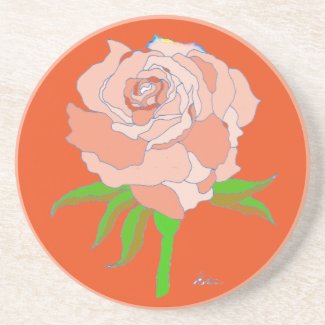Coaster - Rose in Orange Tones