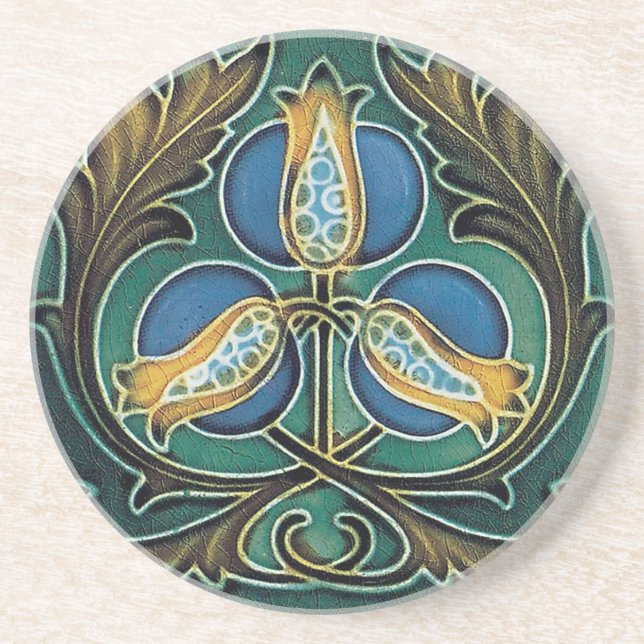 coaster Sand stone Coaster Art Nouveau (Front)