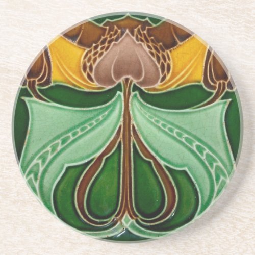 coaster Sand stone Coaster Art Nouveau