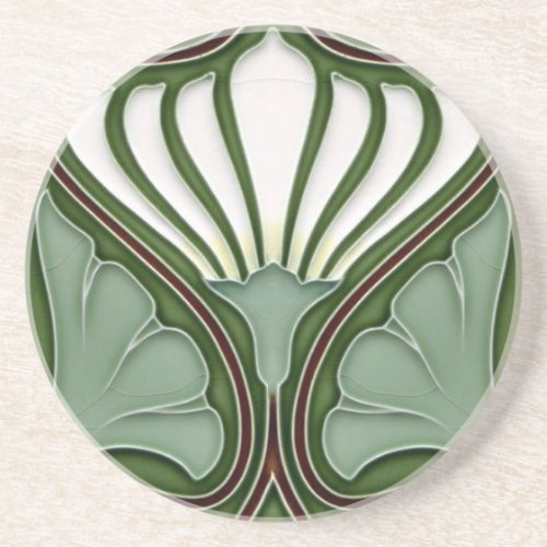 coaster Sand stone Coaster Art Nouveau