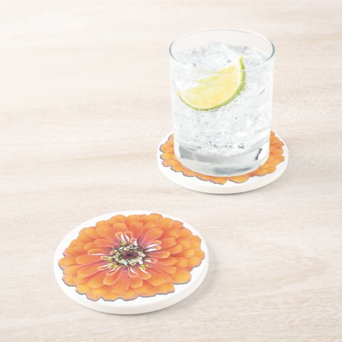 Coaster _ Sandstone _ Orange Zinnia