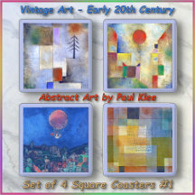 COASTER SET (4) - Art by Paul Klee (1879-1940) #1