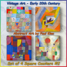 COASTER SET (4) - Art by Paul Klee (1879-1940) #2