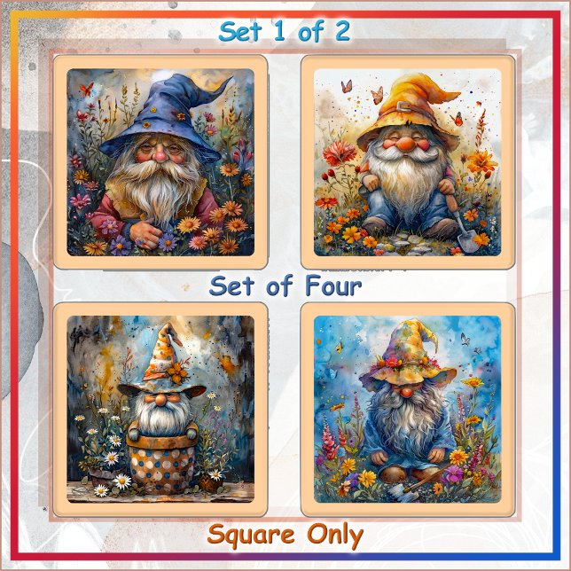 COASTER SET (4) - Garden Gnome Landscaping Co. #1 (Creator Uploaded)