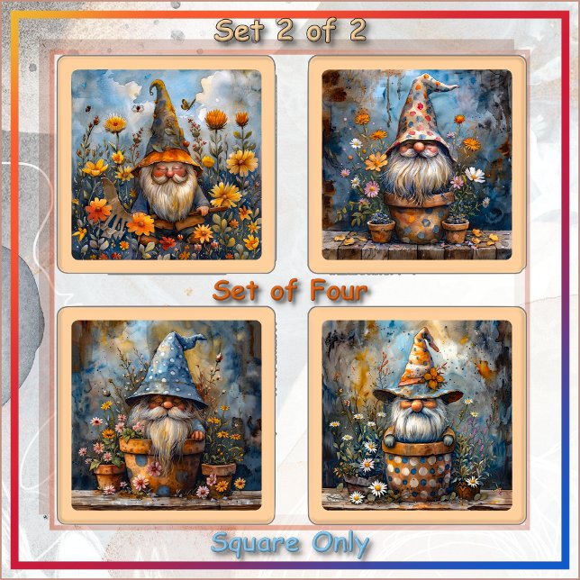 COASTER SET (4) - Garden Gnome Landscaping Co. #2 (Creator Uploaded)