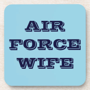 Coaster Set Air Force Wife