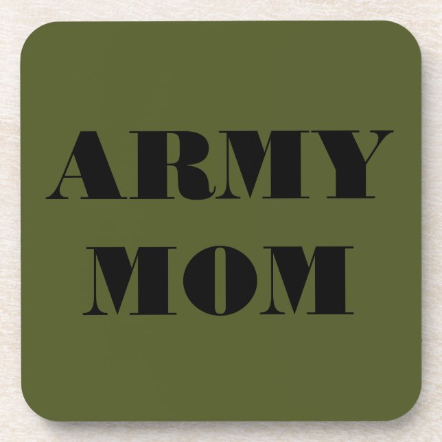 Coaster Set Army Mom (Front)