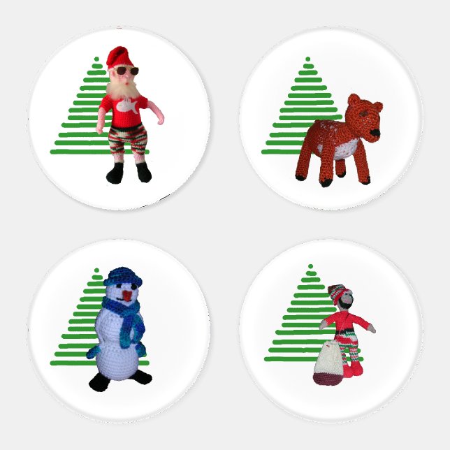 Coaster Set - Christmas Characters (Set)
