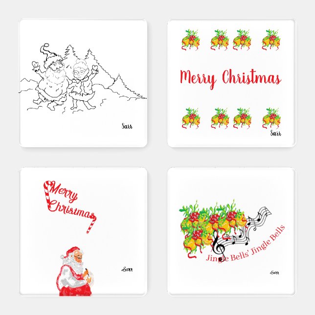 Coaster Set : Christmas feeling  (Set)