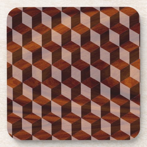 Coaster Set _ Faux Inlaid wood