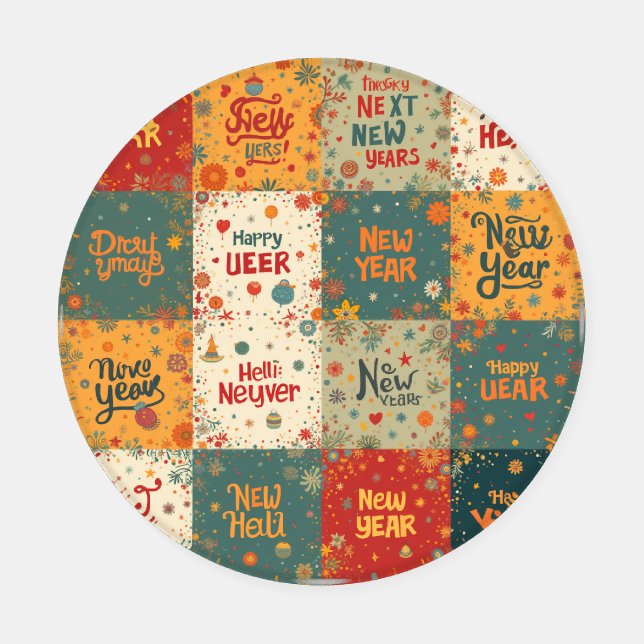 Coaster Set for New Year (Single)