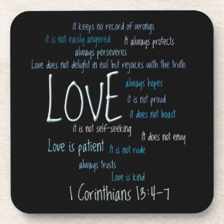 Coaster Set - Love is Patient Mix