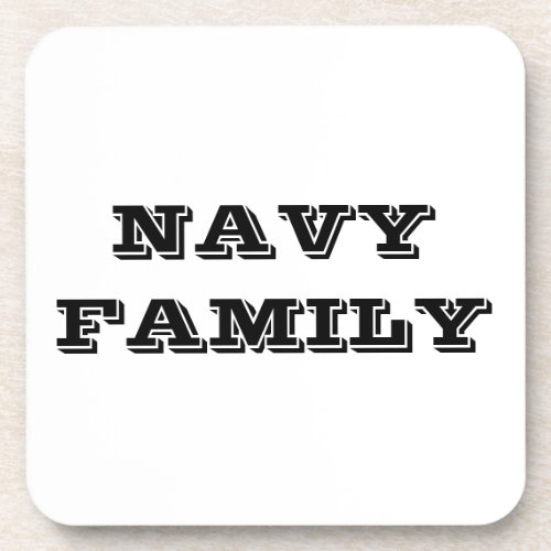Coaster Set Navy Family