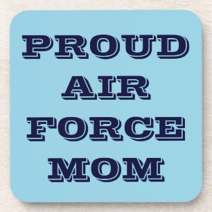 Coaster Set Proud Air Force Mom