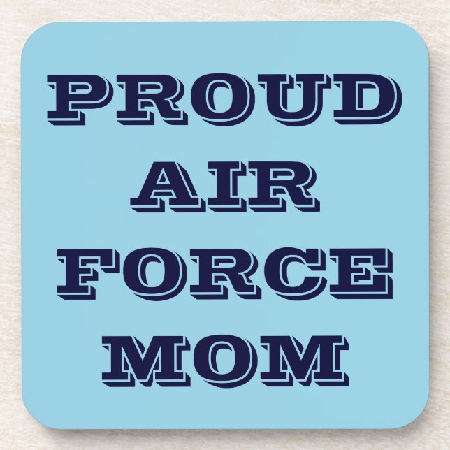 Coaster Set Proud Air Force Mom (Front)