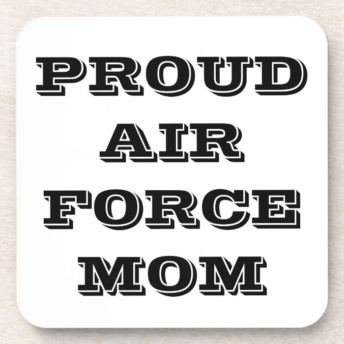 Coaster Set Proud Air Force Mom