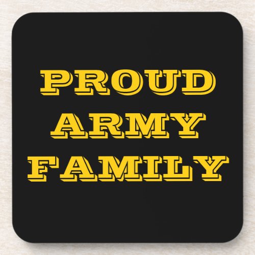 Coaster Set Proud Army Family