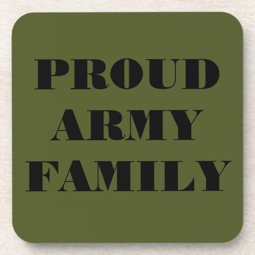 Coaster Set Proud Army Family