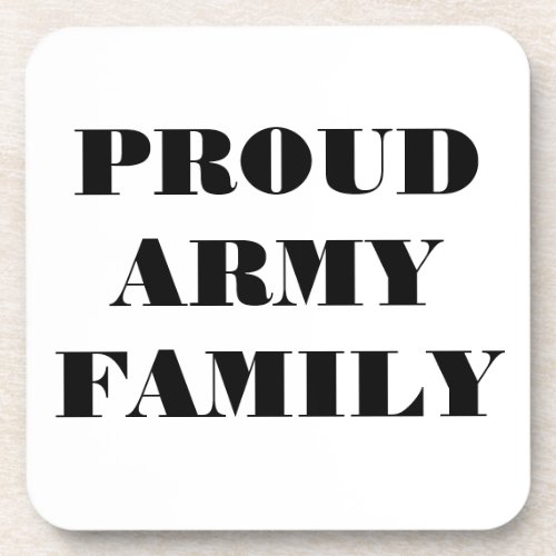 Coaster Set Proud Army Family