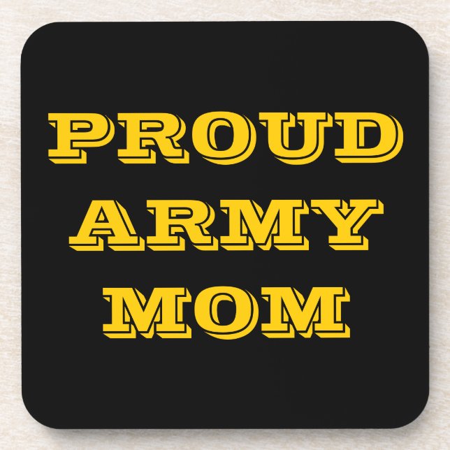 Coaster Set Proud Army Mom (Front)
