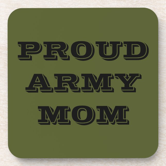Coaster Set Proud Army Mom (Front)