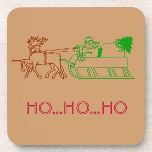 Coaster set _ Santa and reindeer