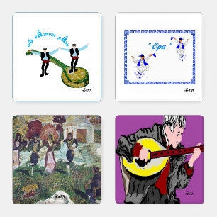 Coaster Sets :  A Greek Feeling Set