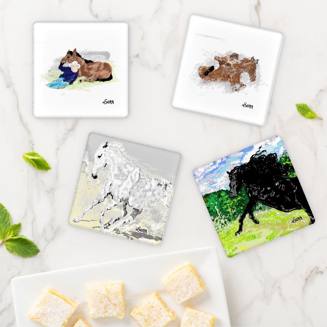 Coaster Sets : Love for Horses (In Situ)