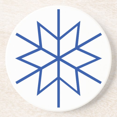Coaster _ Snowflakes in Blue