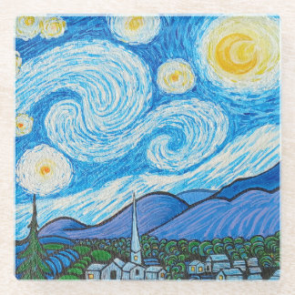 Coaster - Starry Night inspired painting