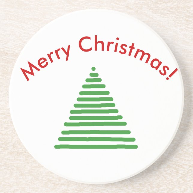 Coaster - Stylized Tree with Curved Text (Front)