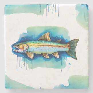 Coaster - Watercolor Series: Trout/Salmon