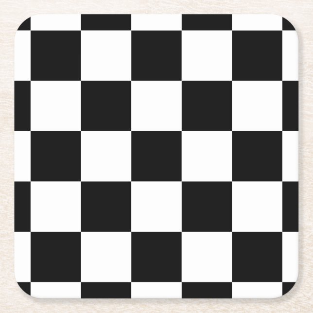 Coaster with Checker Design (Front)