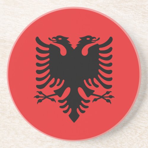 Coaster with Flag of Albania