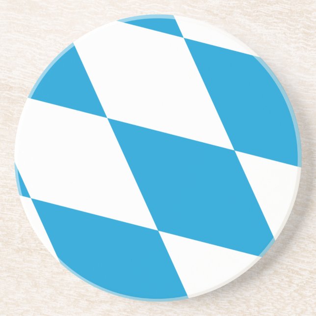 Coaster with Flag of Bavaria, Germany (Front)