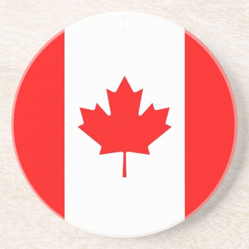 Coaster with Flag of Canada